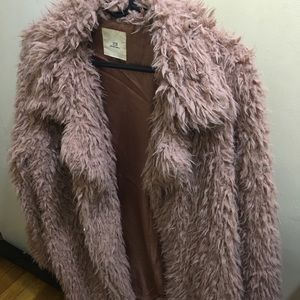 Rose Gold fur jacket